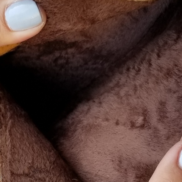 Khaki Platform High Heel Boots Light Fur inside - Picture 8 of 8